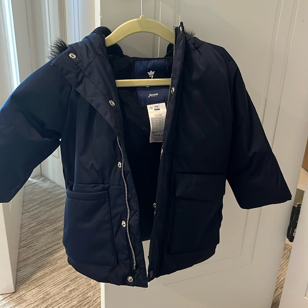 Jacadi coat 18months navy